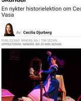 Cecilia Djurbergs recension om Vasadottern i Aftonbladet
